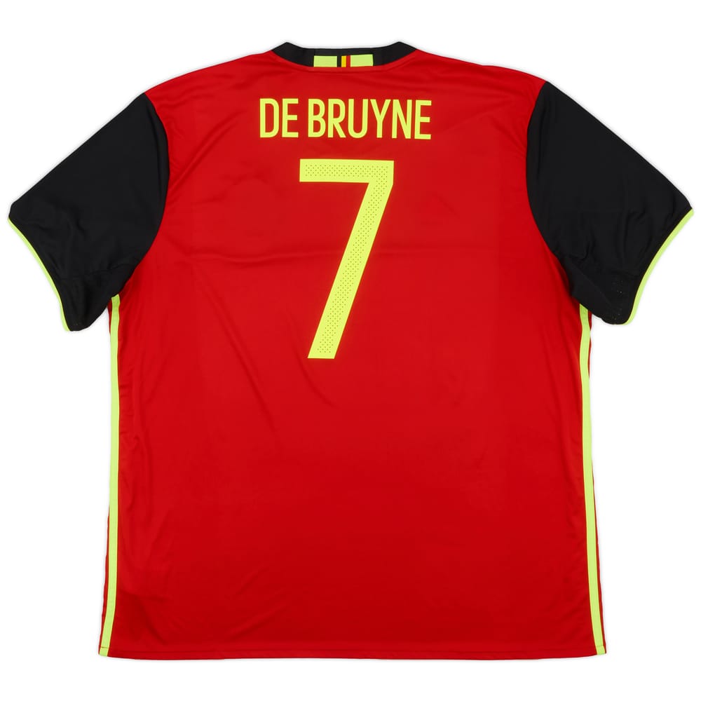 2016-17 Belgium Home Shirt De Bruyne #7 - 9/10 - (XXL)