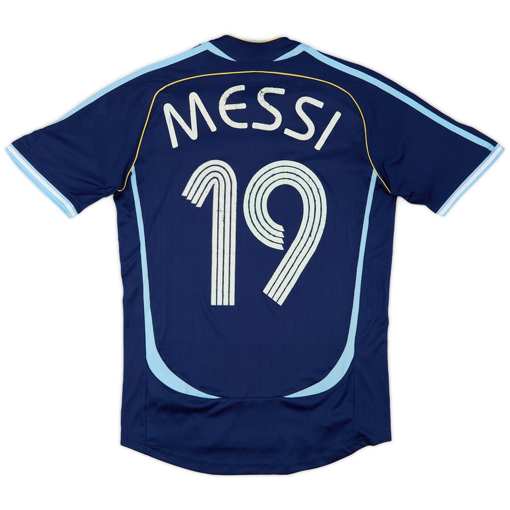 2006-07 Argentina Away Shirt Messi #19 - 5/10 - (S)