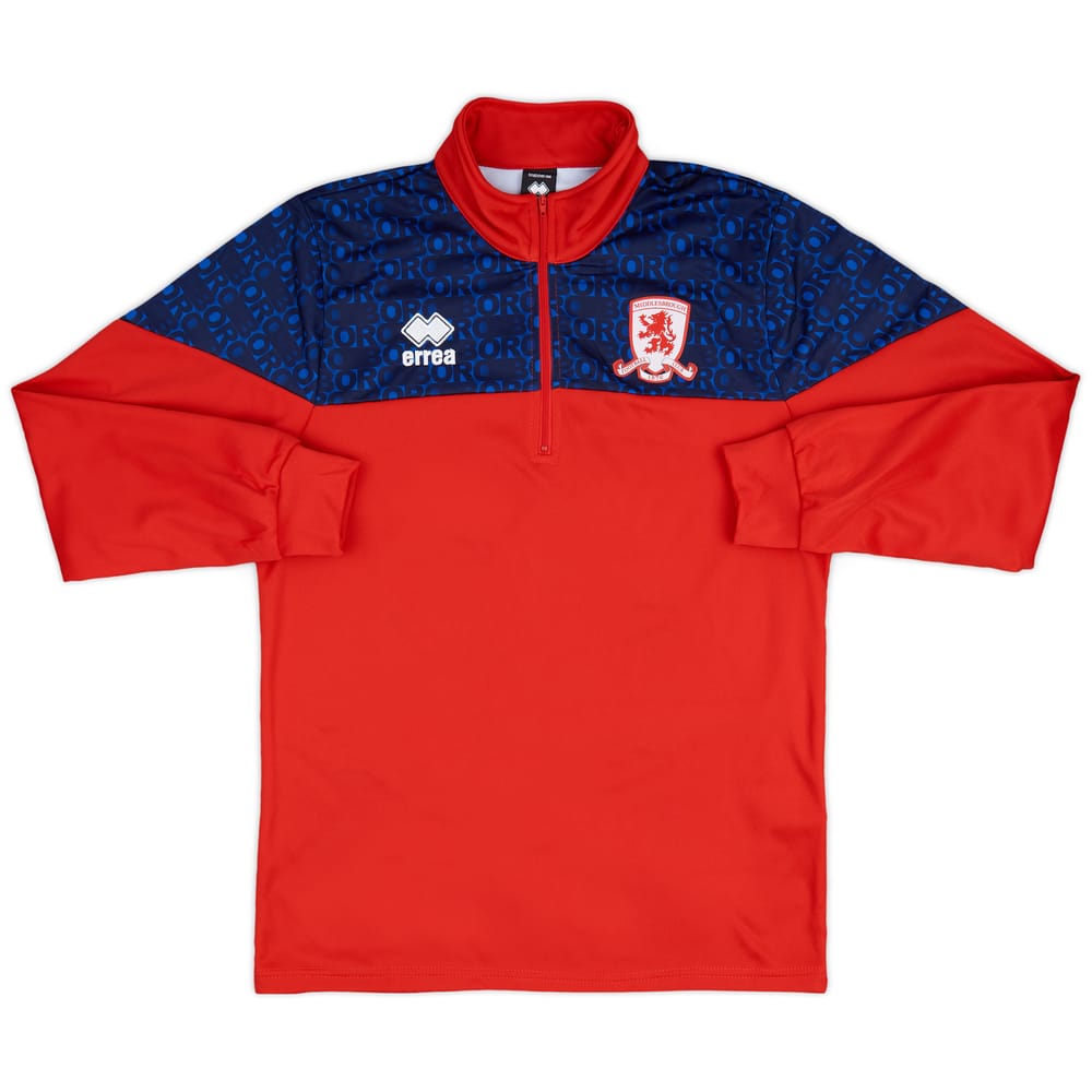 2023-24 Middlesbrough Errea 1/4 Zip Pre-Match Top (S)