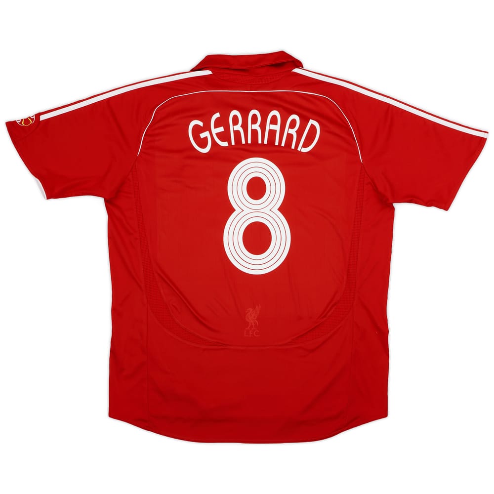 2006-08 Liverpool Home Shirt Gerrard #8 - 5/10 - (XL)