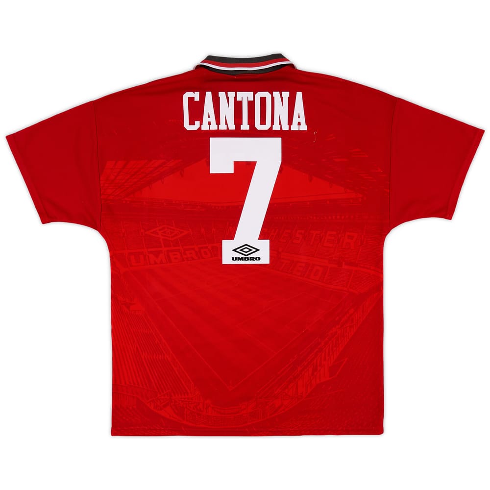 1994-96 Manchester United Home Shirt Cantona #7 - 9/10 - (L)