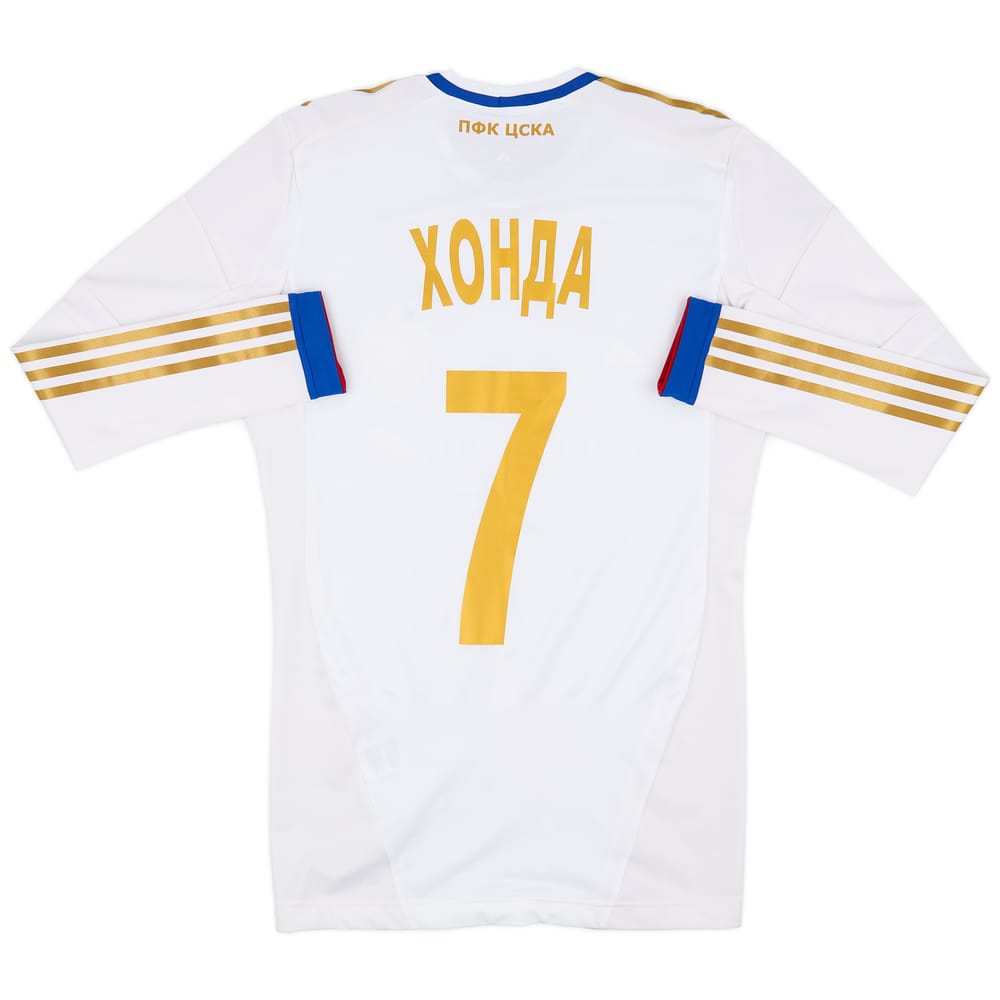 2012-13 CSKA Moscow TechFit Away Domestic L/S Shirt Honda #7 - 9/10 - (L)
