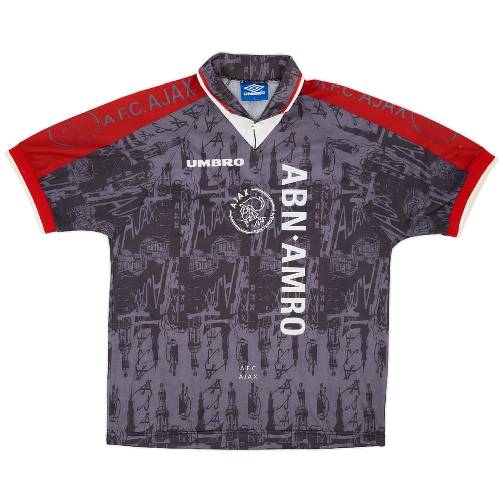 1996-97 Ajax Away Shirt Kluivert #9 - 9/10 - (L)