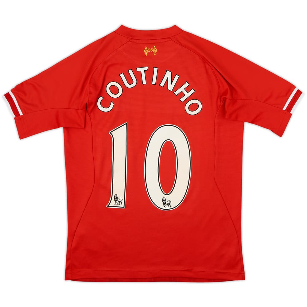 2013-14 Liverpool Home Shirt Coutinho #10 - 6/10 - (15-16 Years)