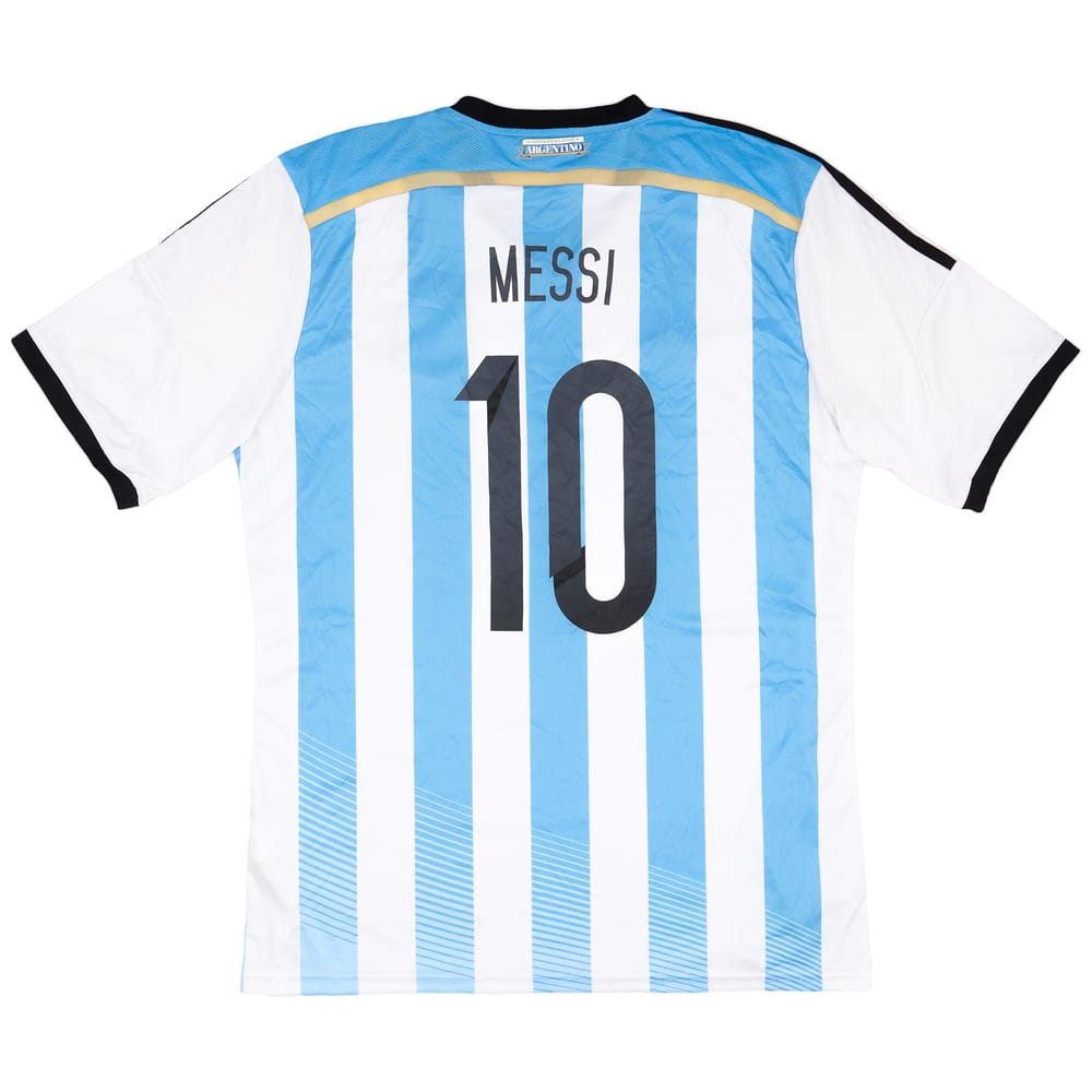 2013-15 Argentina Home Shirt Messi #10 - 7/10 - (XL)