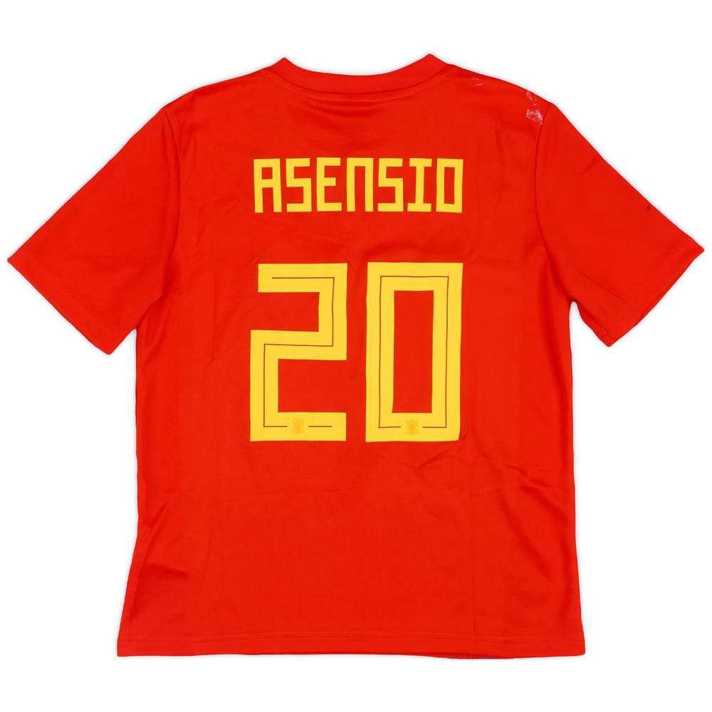 2018-19 Spain Home Shirt Asensio #20 - 7/10 - (M.Boys)