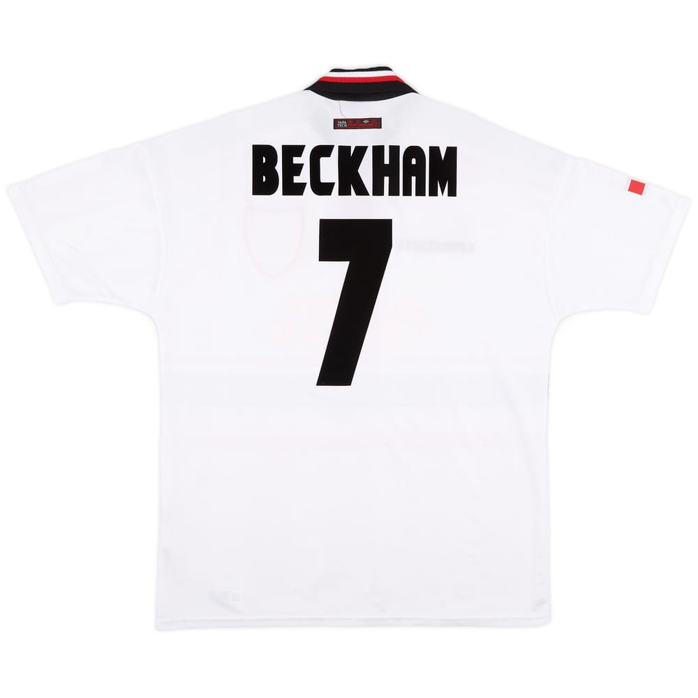 1997-99 Manchester United Away Shirt Beckham #7 - 9/10 - (XL)