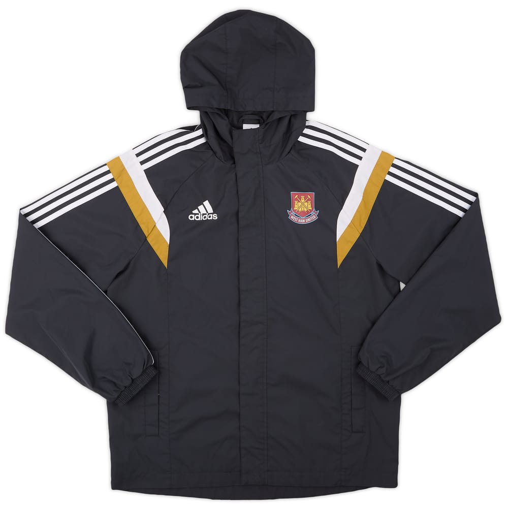 2014-15 West Ham adidas Hooded Rain Jacket - 8/10 - (M)