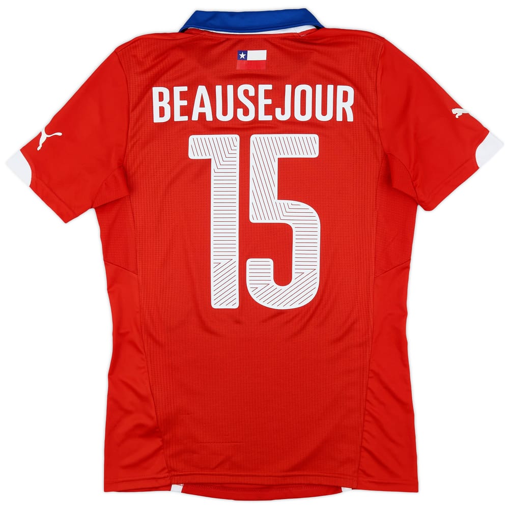 2014-15 Chile Home Shirt Beausejour #15 - 8/10 - (M)
