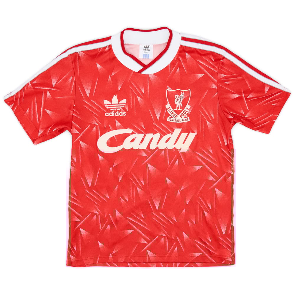 1989-91 Liverpool Home Shirt - 9/10 - (L.Boys)