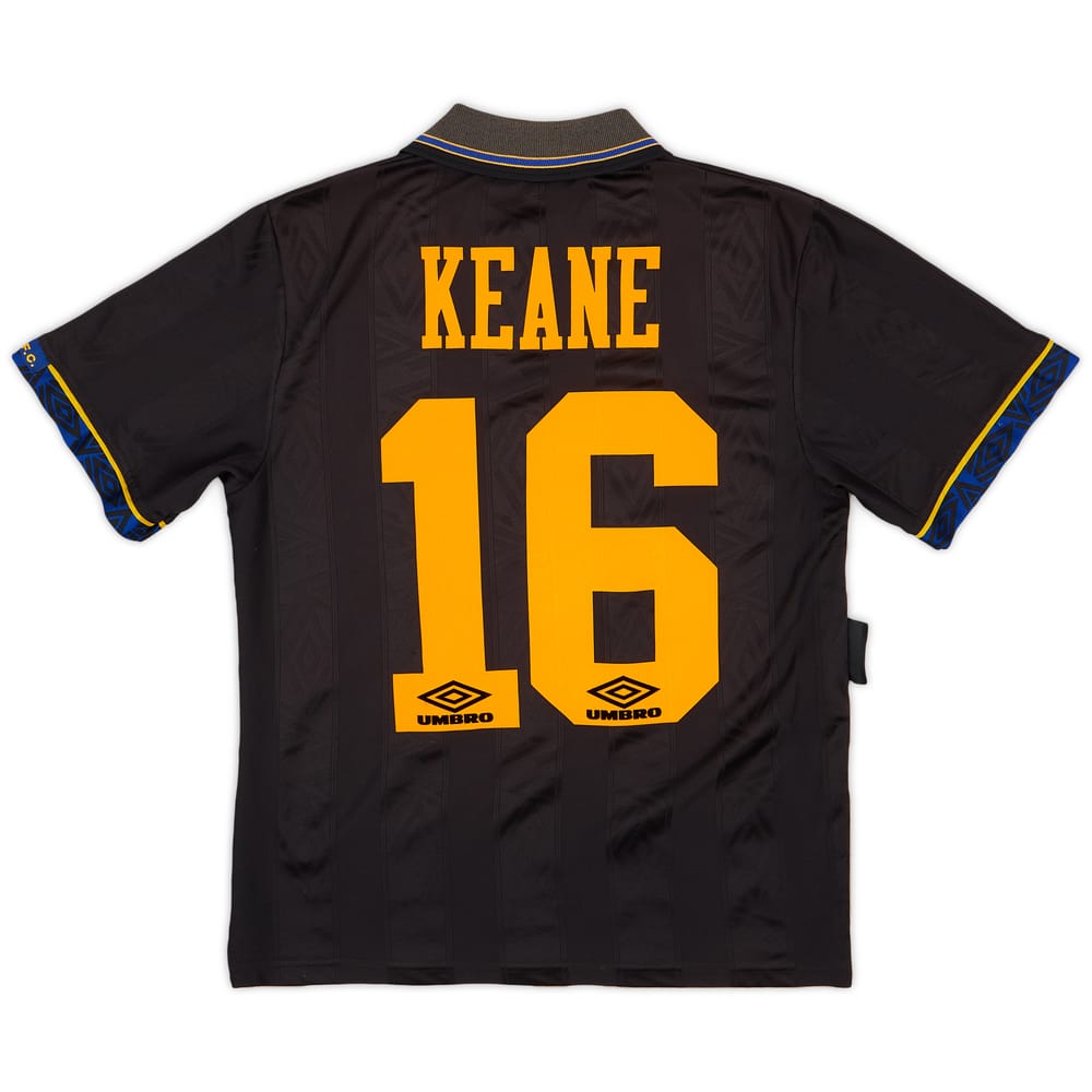 1993-95 Manchester United Away Shirt Keane #16 - 7/10 - (S)