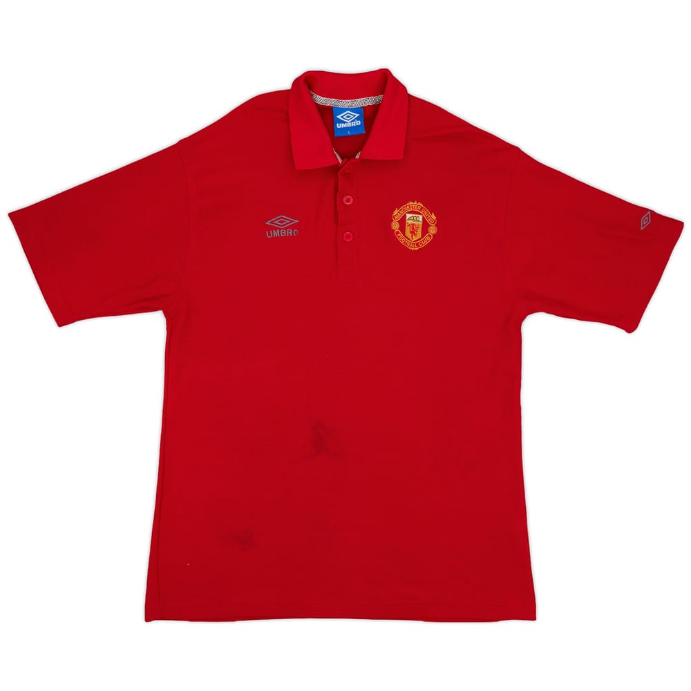 1998-99 Manchester United Umbro Polo Shirt - 6/10 - (L)