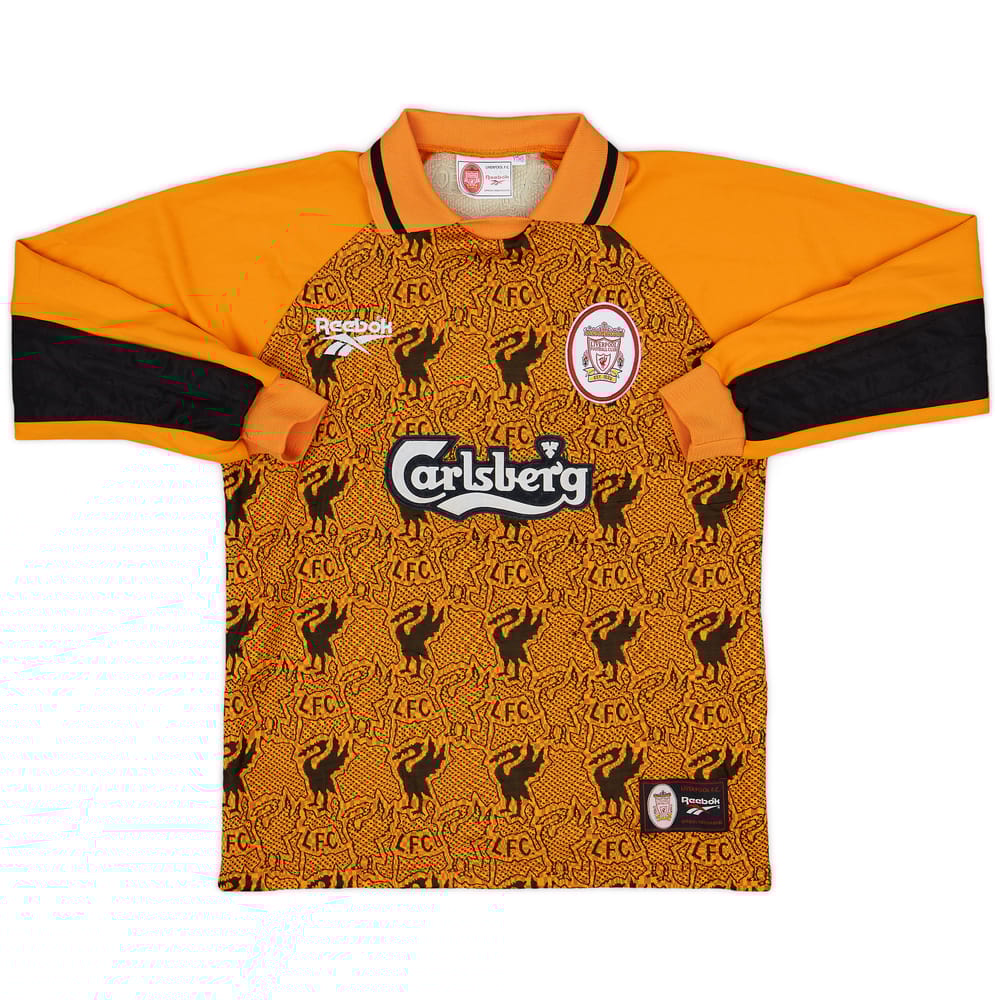 1996-97 Liverpool GK Shirt - 7/10 - (Y)