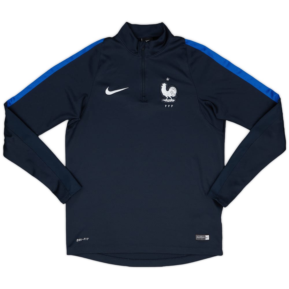 2016-17 France Nike 1/4 Zip Training Top - 8/10 - (M)
