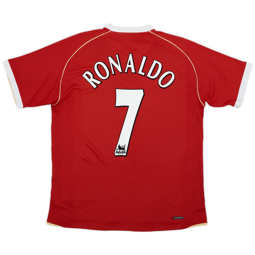 2006-07 Manchester United Home Shirt Ronaldo #7 - 8/10 - (L)