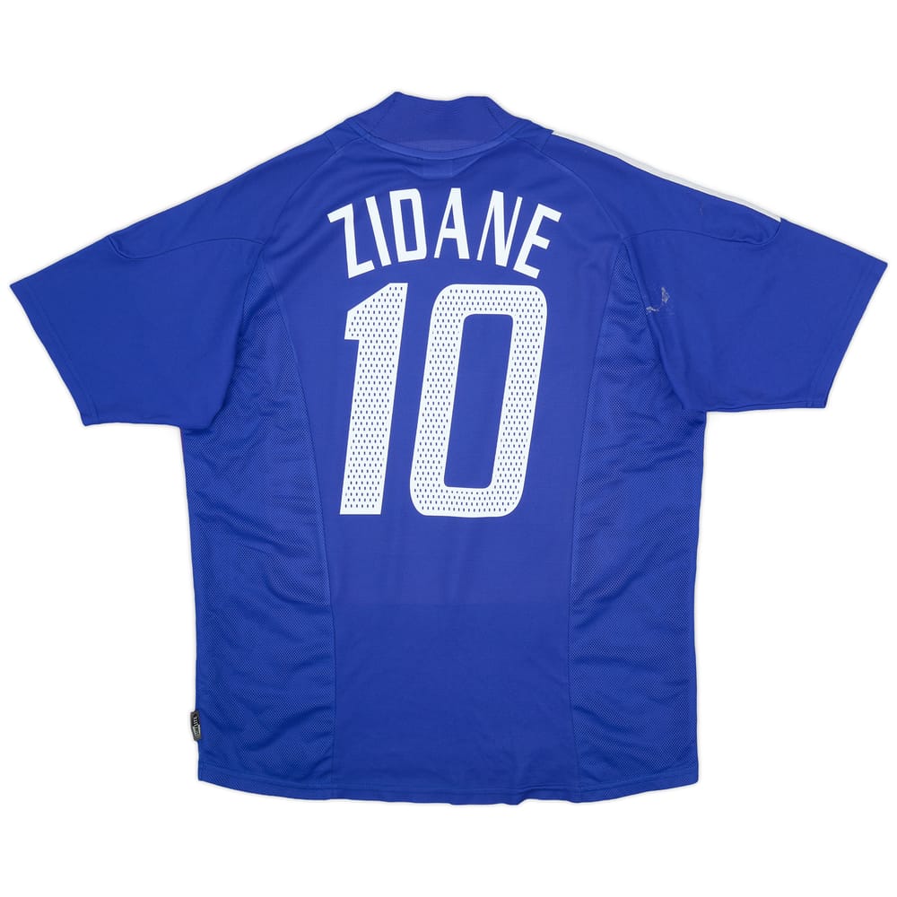 2002-04 France Home Shirt Zidane #10 - 6/10 - (XL)