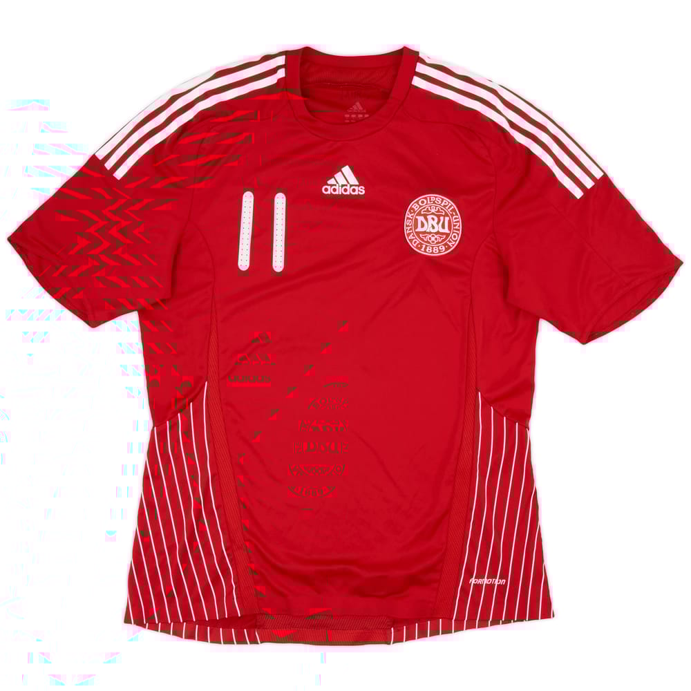 2007-10 Denmark Player Issue Home Shirt #11 - 8/10 - (L)