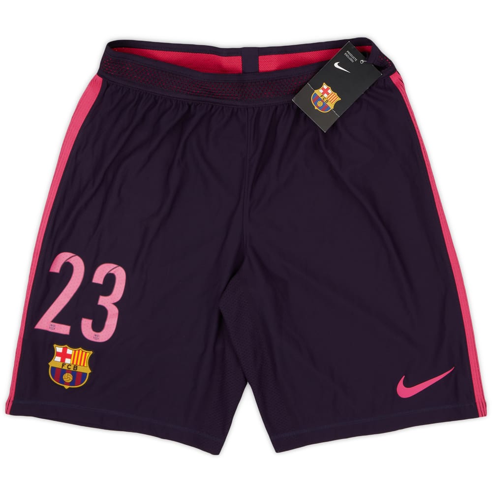 2016-17 Barcelona Player Issue Away Shorts #23 (Umtiti) (M)