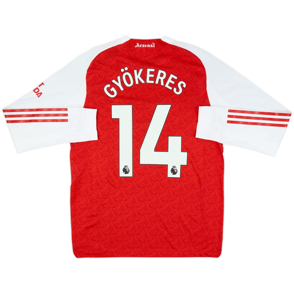 2025-26 Arsenal Authentic Home L/S Shirt Gyokeres #14 
