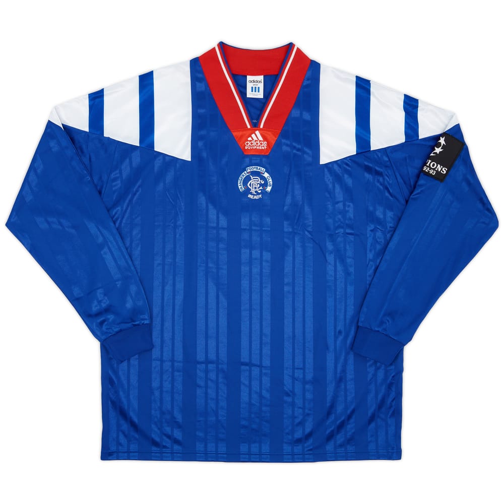 1992-93 Rangers Match Issue Champions League Home Shirt #7