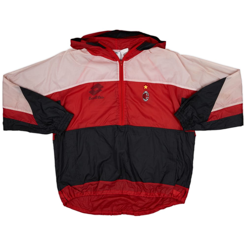 1994-95 AC Milan Lotto Hooded Rain Jacket - 5/10 - (XXL)