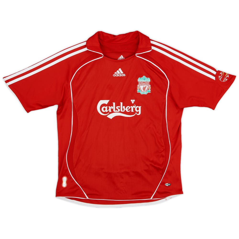 2006-08 Liverpool Home Shirt - 8/10 - (M.Boys)