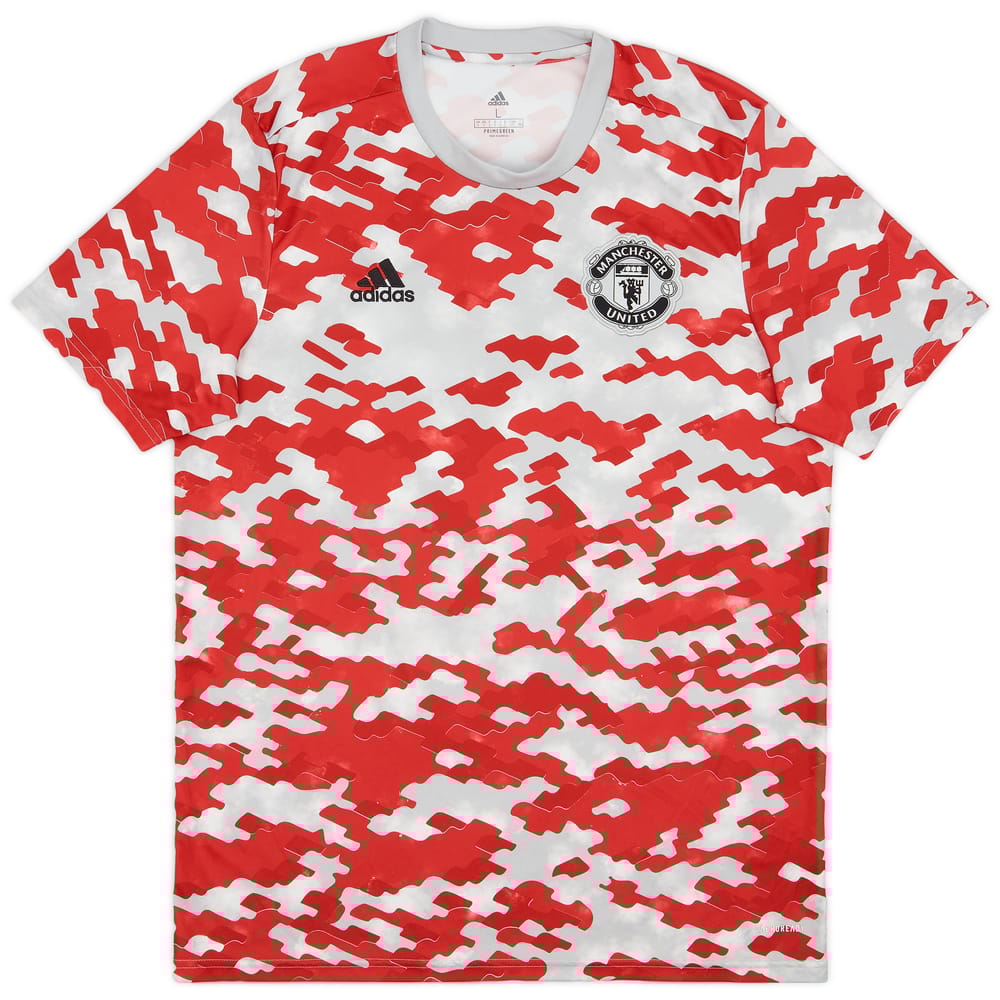 2021-22 Manchester United adidas Training Shirt - 9/10 - (L)