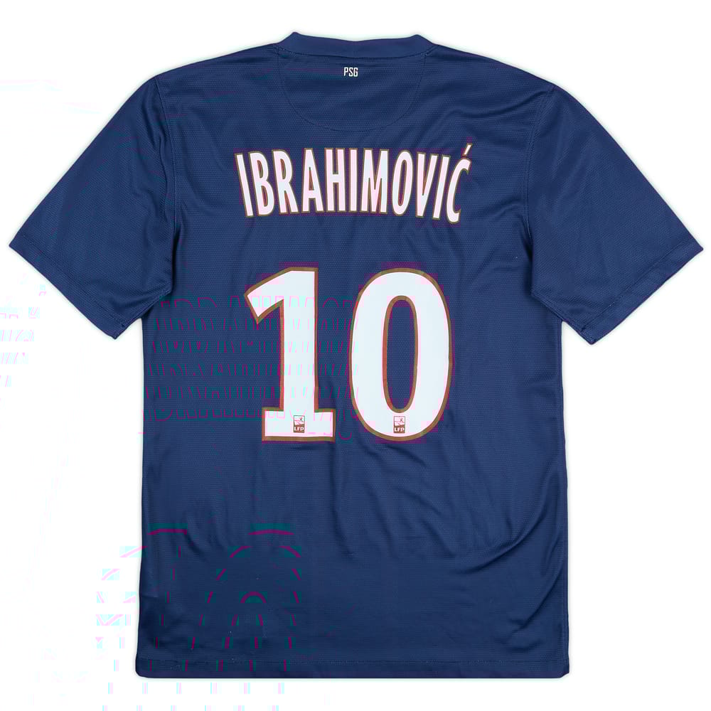 2012-13 Paris Saint-Germain Home Shirt Ibrahimovic #10 - 8/10 - (S)