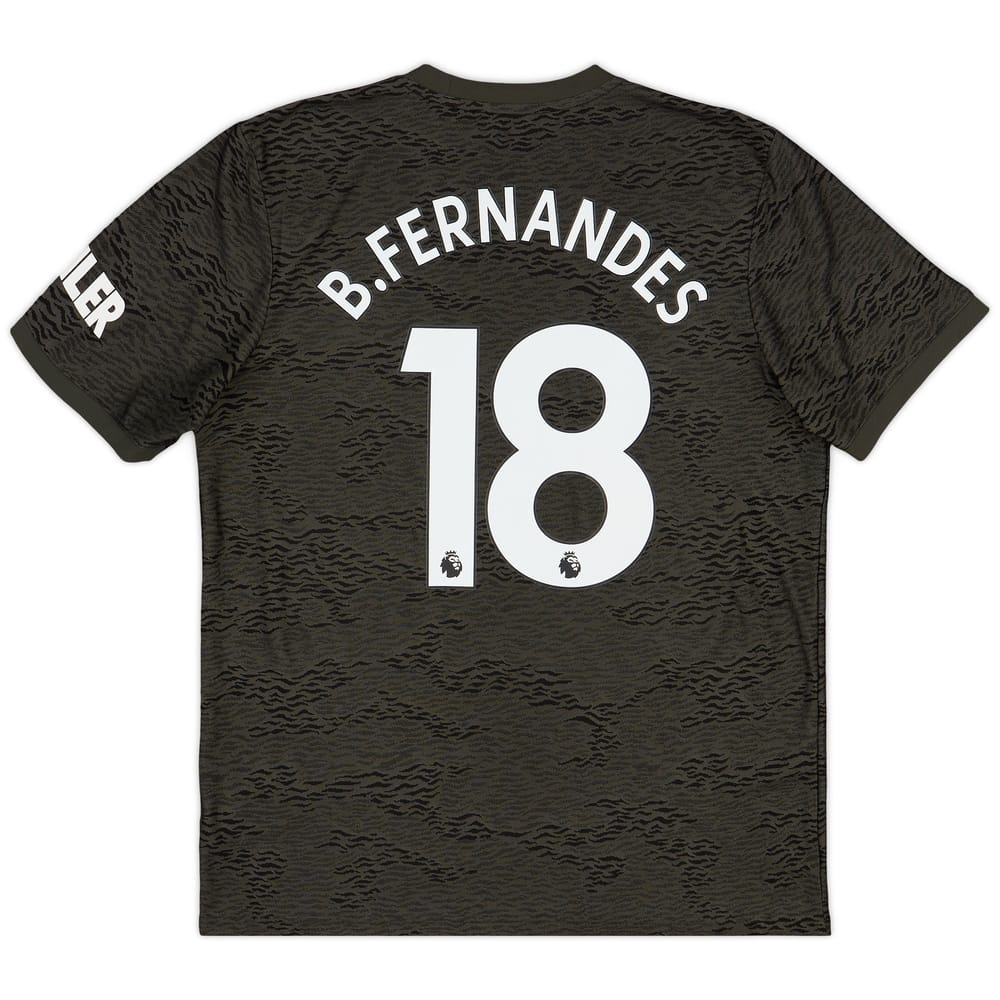 2020-21 Manchester United Away Shirt B.Fernandes #18 - 9/10 - (L)