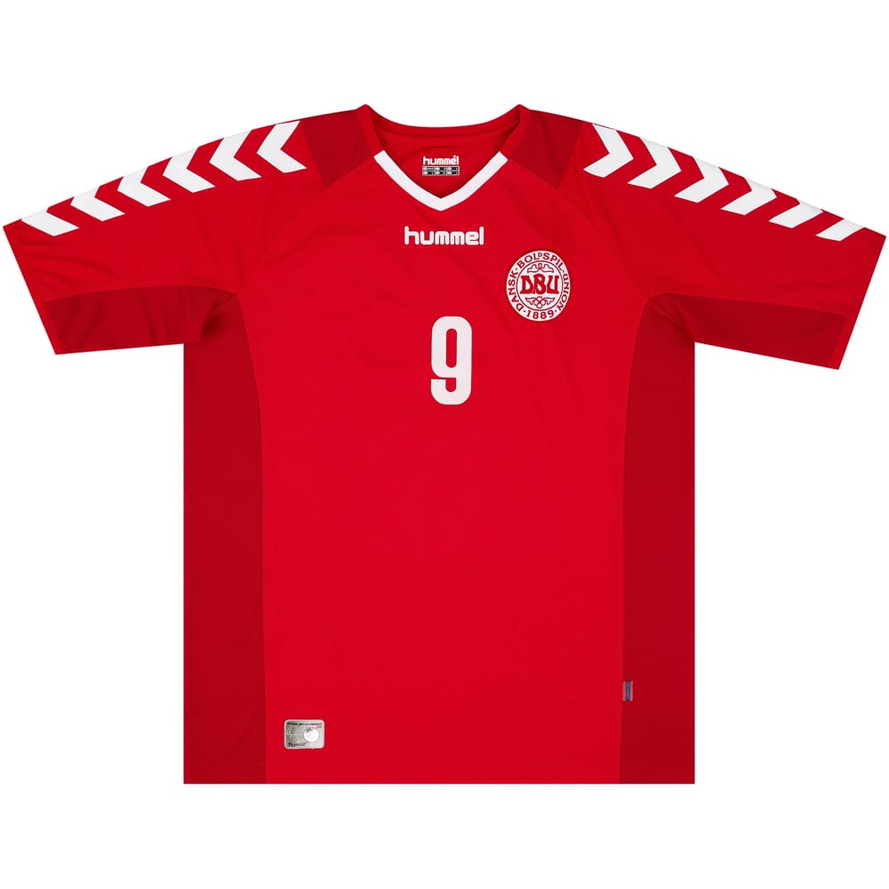2003-04 Denmark Match Issue Home Shirt Tomasson #9