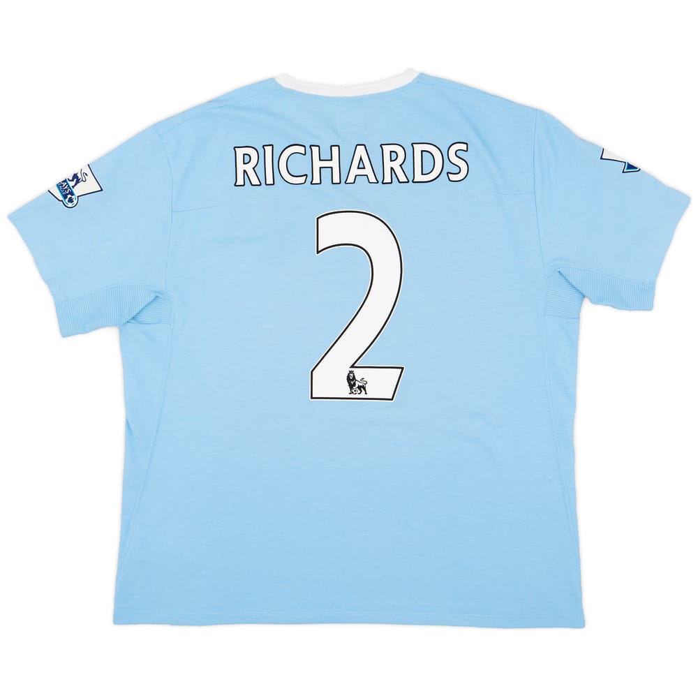 2009-10 Manchester City Home Shirt Richards #2 - 8/10 - (XXL)