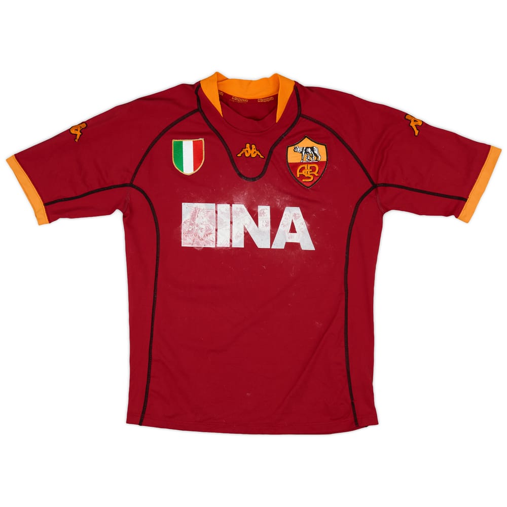 2001-02 Roma Home Shirt - 4/10 - (L)