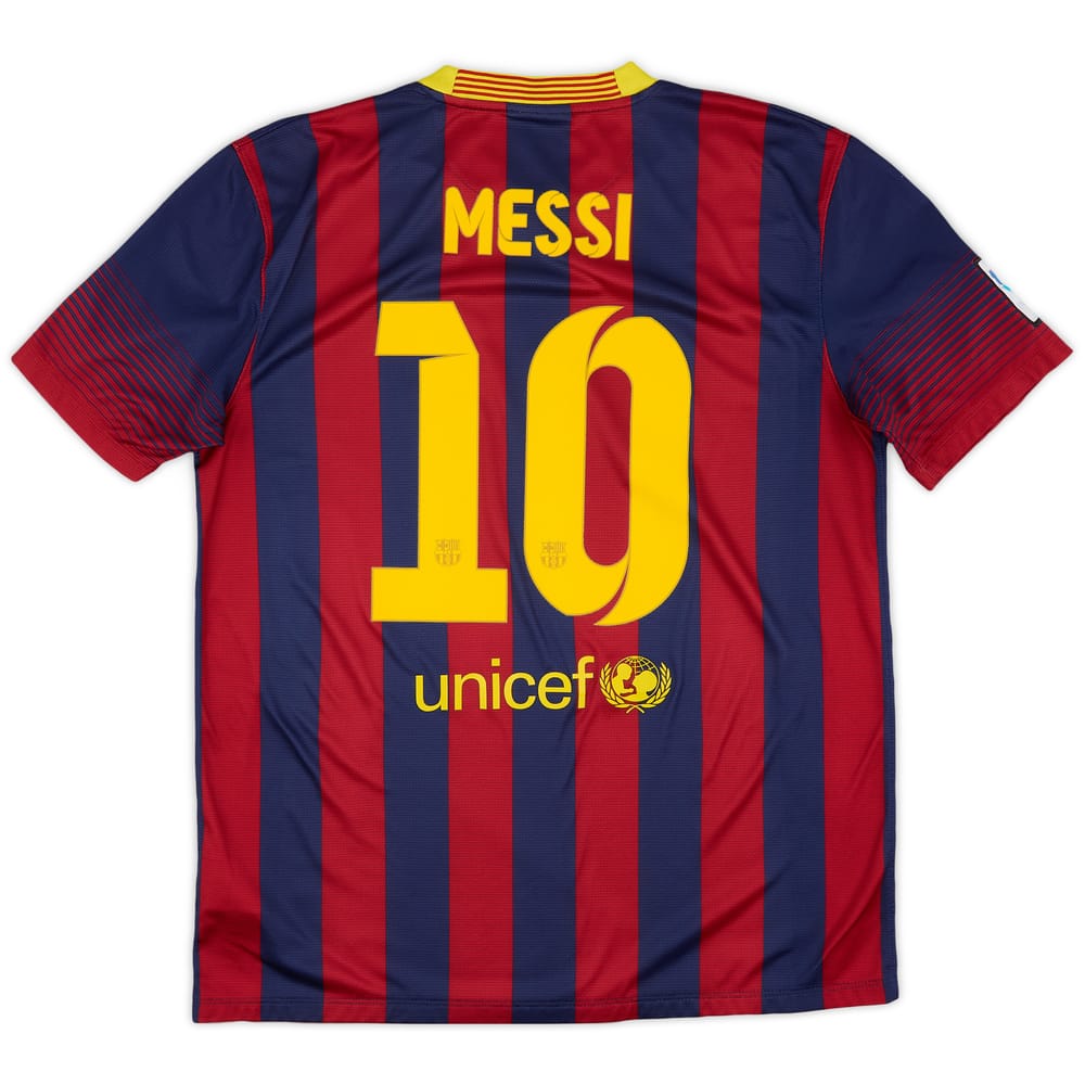 2013-14 Barcelona Home Shirt Messi #10 - 8/10 - (L)