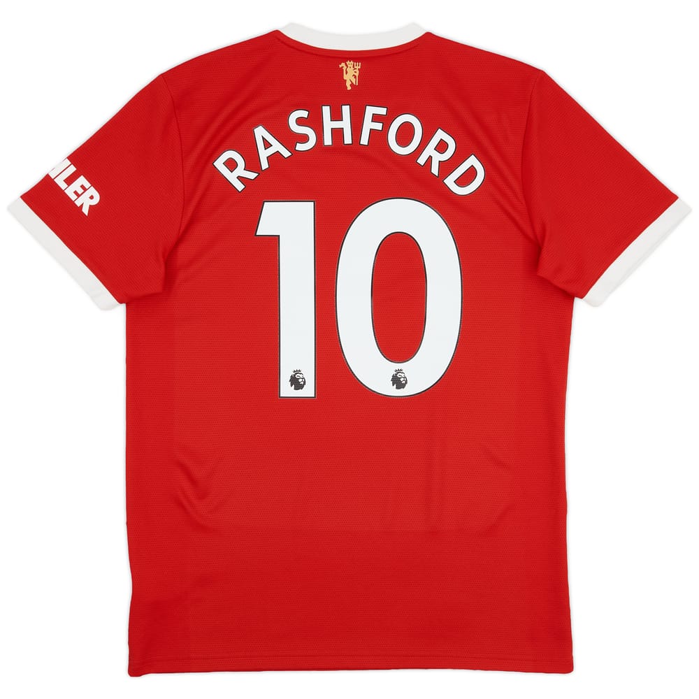 2021-22 Manchester United Home Shirt Rashford #10 - 9/10 - (M)