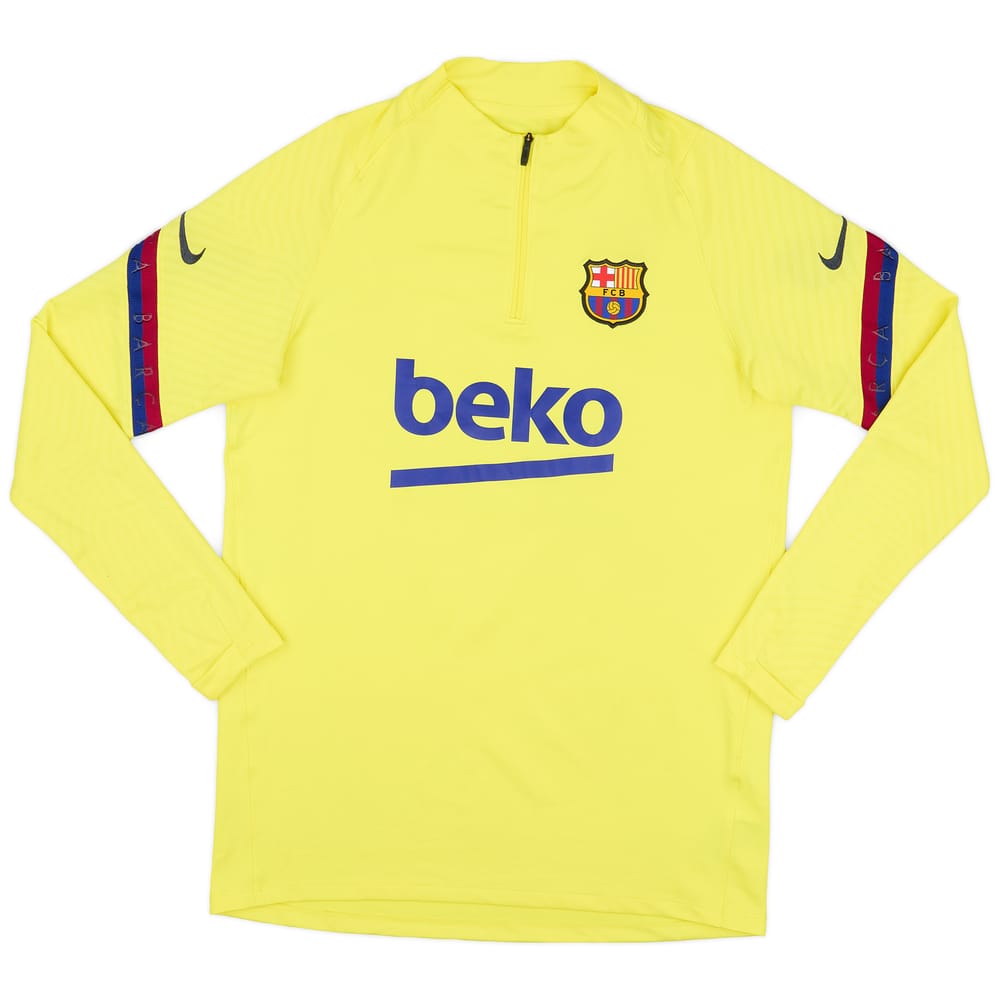 2020-21 Barcelona Nike 1/4 Zip Training Top - 9/10 - (M)