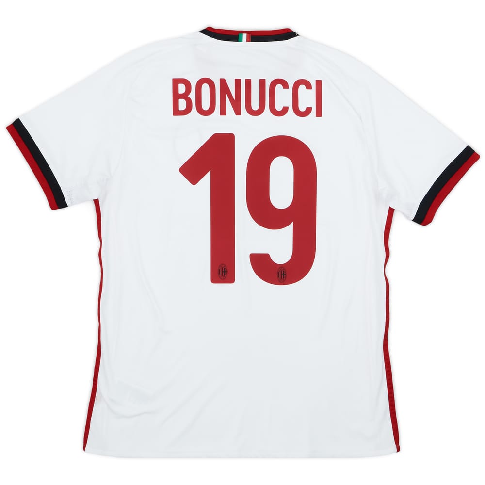 2017-18 AC Milan Away Shirt Bonucci #19 - 8/10 - (M)