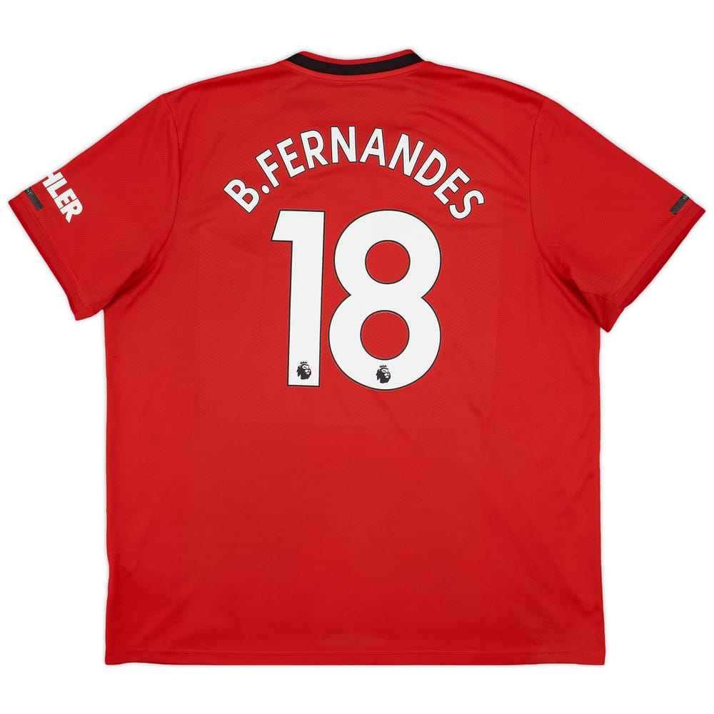 2019-20 Manchester United Home Shirt B.Fernandes #18 - 6/10 - (XXL)