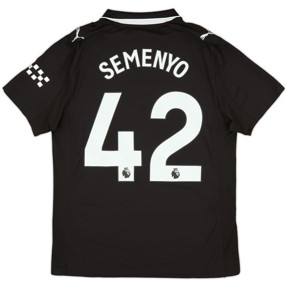 2025-26 Manchester City Authentic Away Shirt Semenyo #42