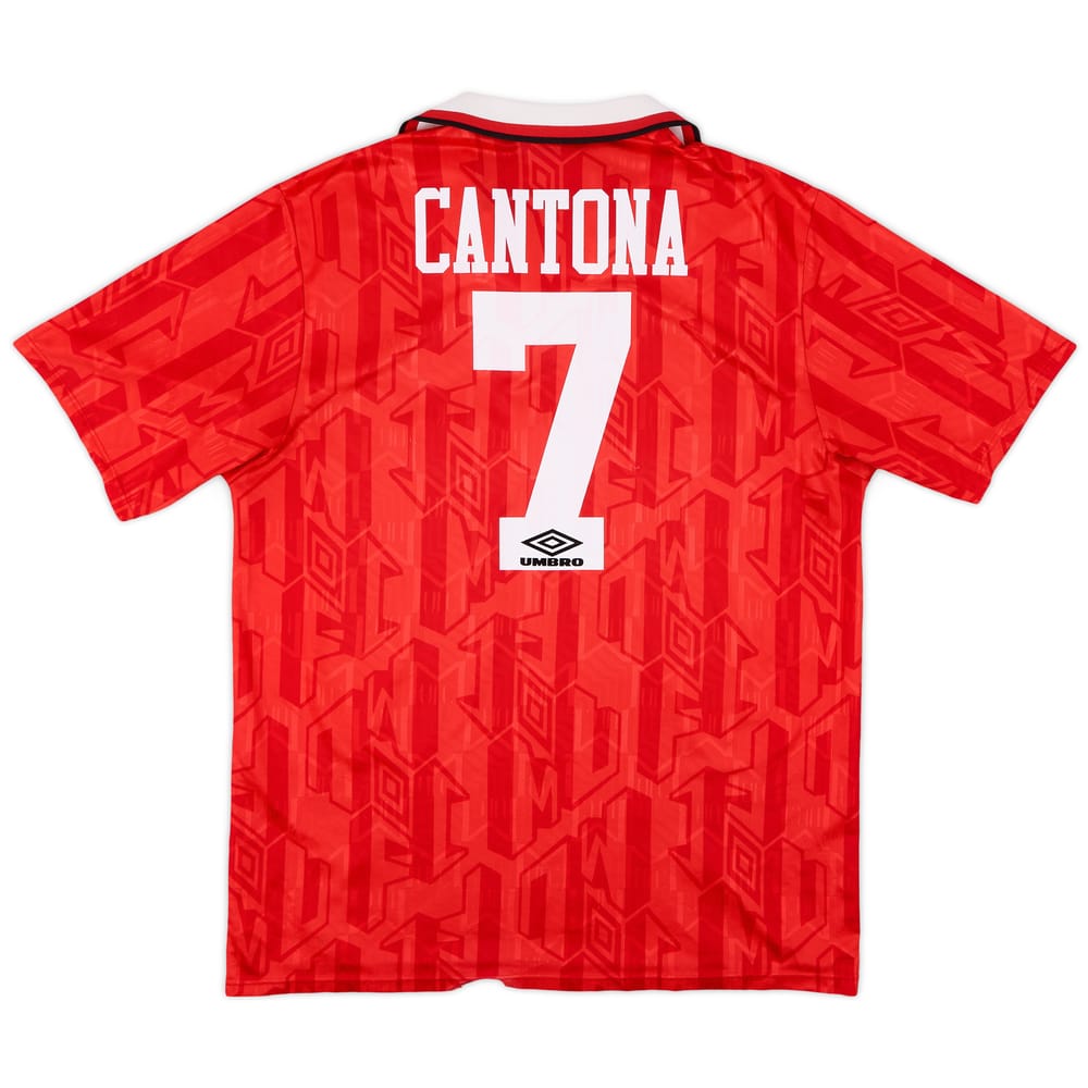 1992-94 Manchester United Home Shirt Cantona #7 - 5/10 - (XL)