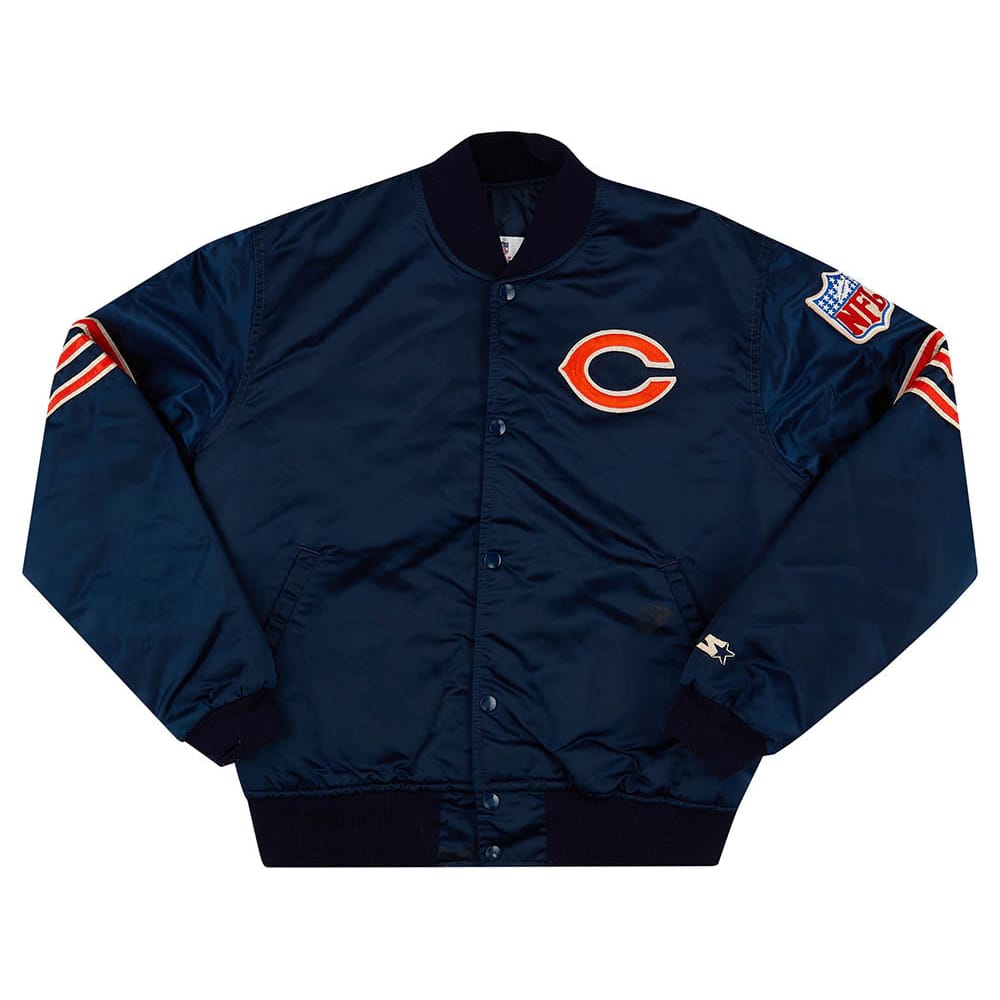 1980s Chicago Bears Starter Satin Varsity Jacket M