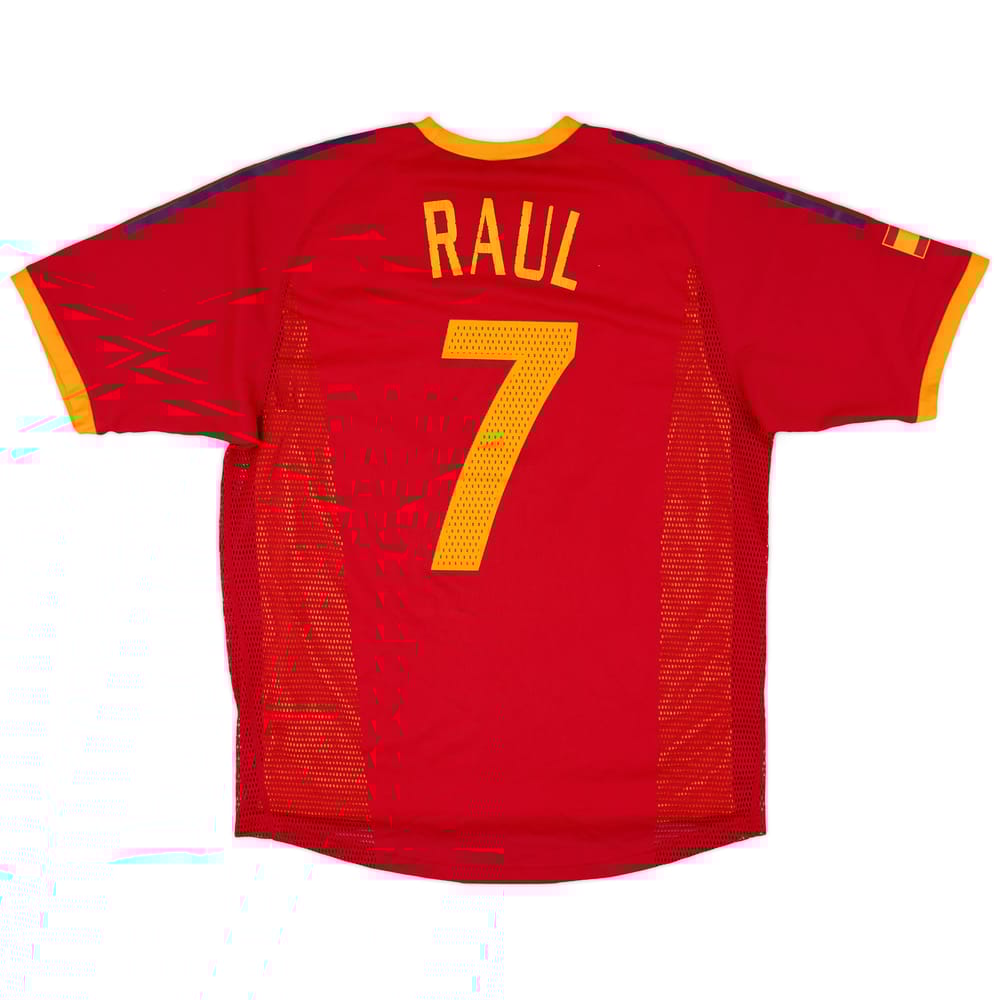 2002-04 Spain Player Issue Home Shirt Raul #7 - 6/10 - (M)