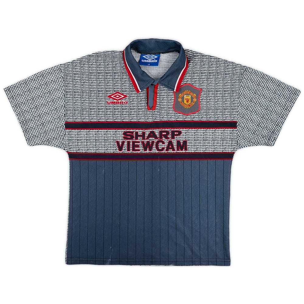 1995-96 Manchester United Away Shirt - 8/10 - (L.Boys)