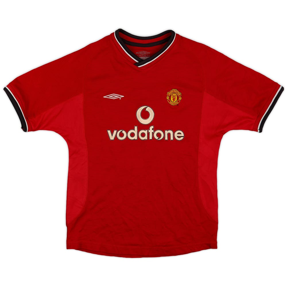 2000-02 Manchester United Home Shirt - 7/10 - (L.Boys)