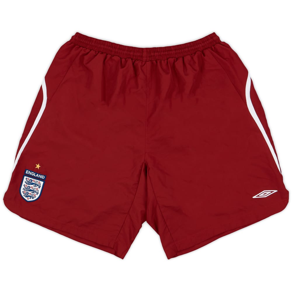 2006-08 England Umbro Training Shorts - 9/10 - (XL)