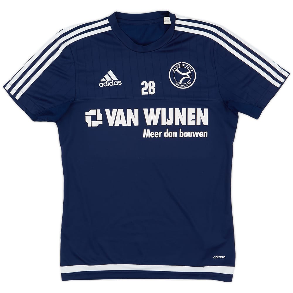 2015-16 Almere City adidas Player Issue Training Shirt #28 - 8/10 - (S)