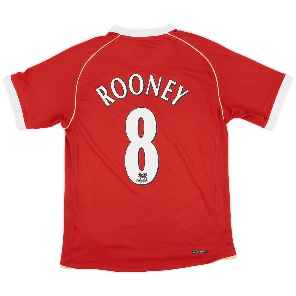 2006-07 Manchester United Home Shirt Rooney #8 - 7/10 - (S)