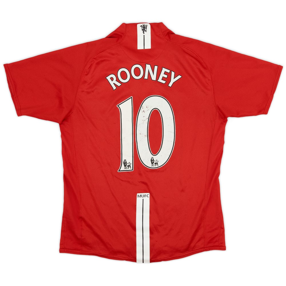 2007-09 Manchester United Home Shirt Rooney #10 - 5/10 - (M)