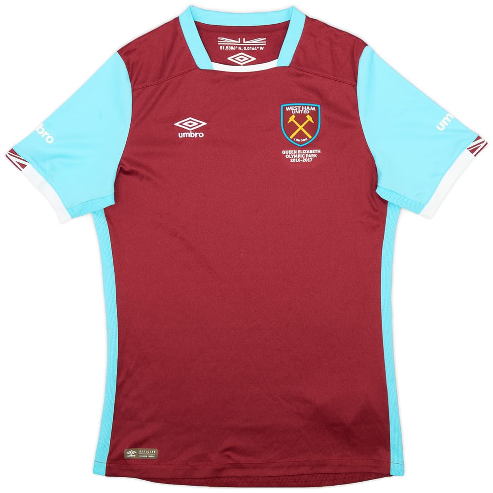 2016-17 West Ham Home Shirt - 9/10 - (XL.Boys)