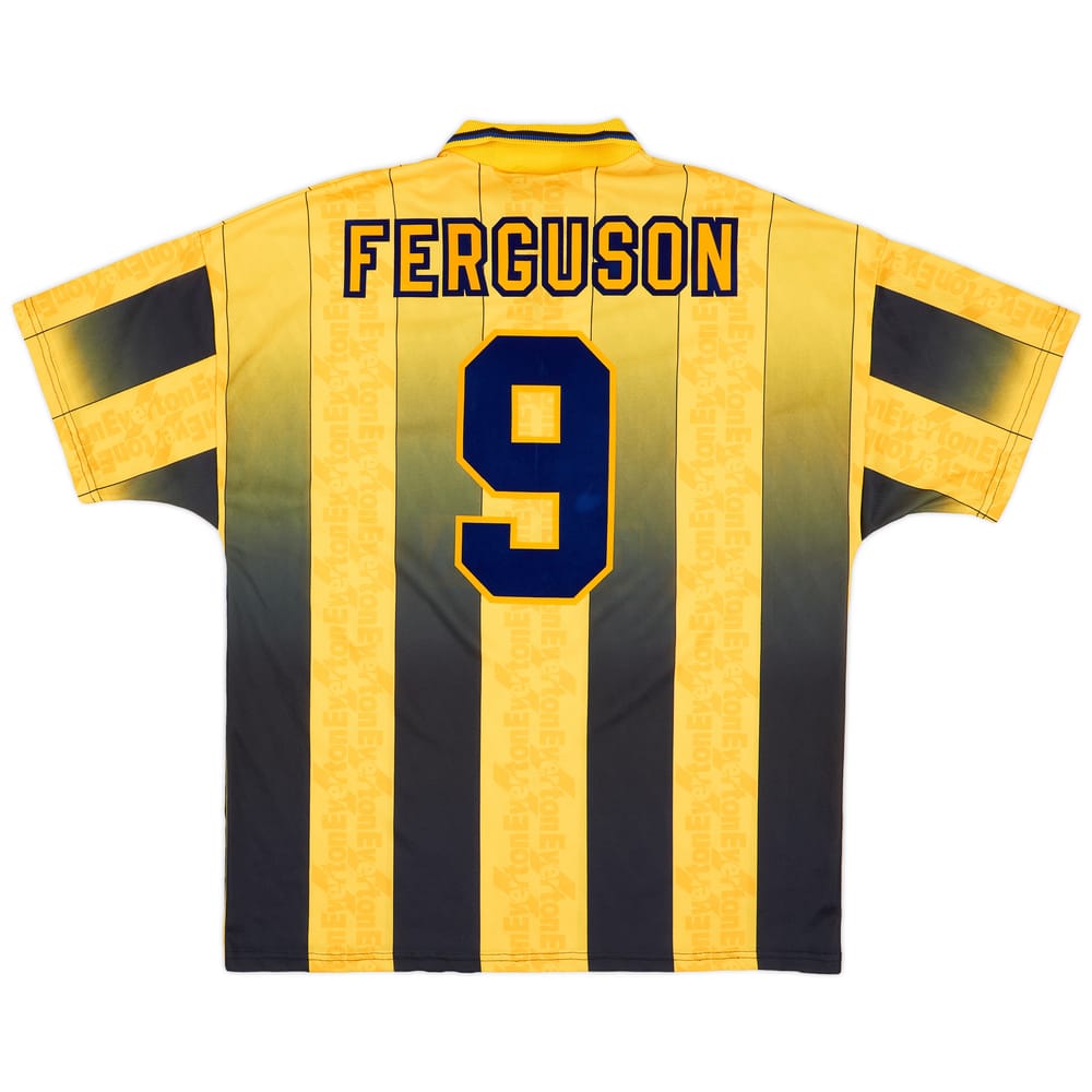 1996-98 Everton Away Shirt Ferguson #9 - 9/10 - (XL)