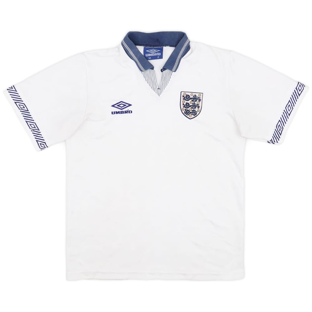 1990-92 England Home Shirt - 5/10 - (M)